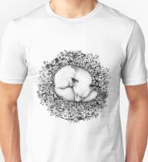 Fox Sleeping in Flowers Unisex T-Shirt