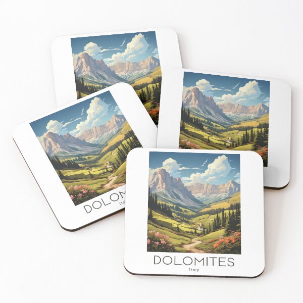 Item preview, A Vintage Travel Illustration of Dolomites - Italy  designed and sold by GoodOldVintage.