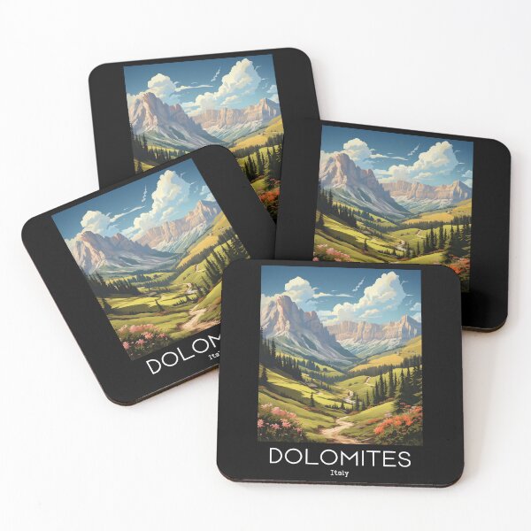 Item preview, A Vintage Travel Illustration of Dolomites - Italy  designed and sold by GoodOldVintage.