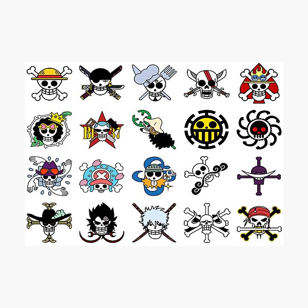 Mugiwara Pirates Logo Photographic Prints for Sale