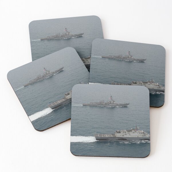 Item preview, STK109163M-USS Fort Worth and USS Sampson operating in the Java Sea. designed and sold by StocktrekImages.