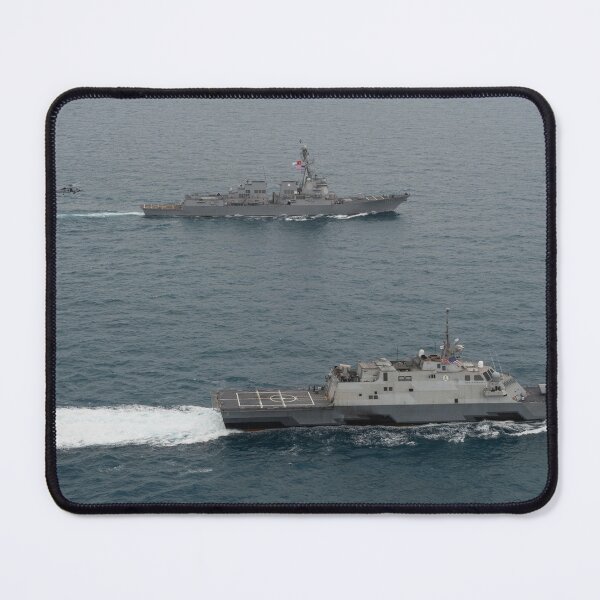 Item preview, STK109163M-USS Fort Worth and USS Sampson operating in the Java Sea. designed and sold by StocktrekImages.