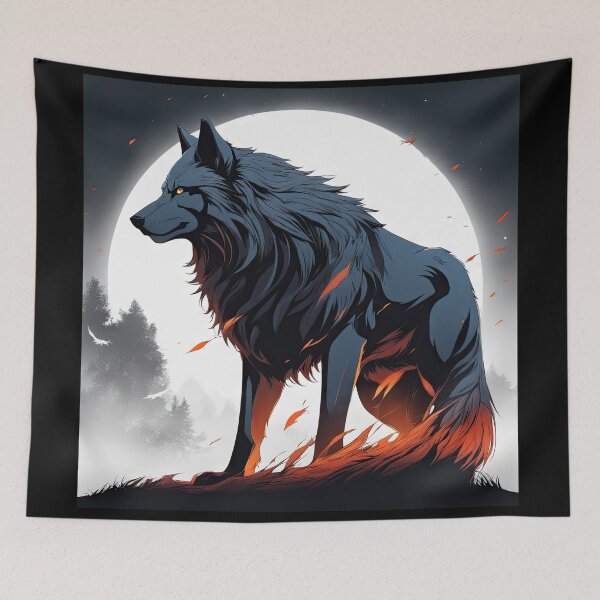 Item preview, Wolf Under The Moon designed and sold by Bilisik.
