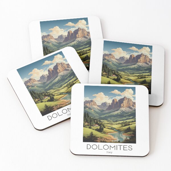 Item preview, A Vintage Travel Illustration of Dolomites - Italy  designed and sold by GoodOldVintage.
