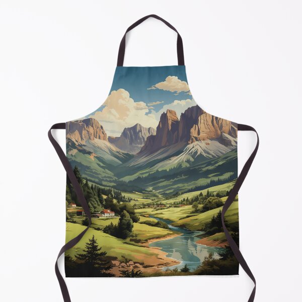 Artikelvorschau, Eine Vintage-Reiseillustration der Dolomiten - Italien entworfen und verkauft von GoodOldVintage.
