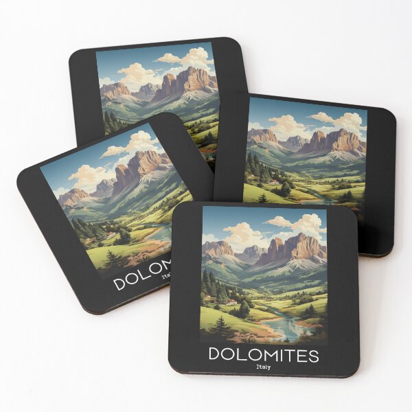 Item preview, A Vintage Travel Illustration of Dolomites - Italy  designed and sold by GoodOldVintage.