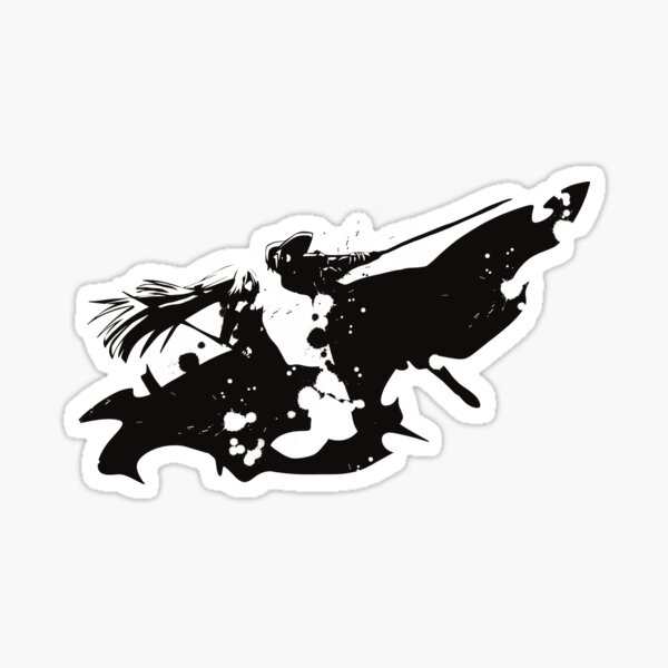 The Eminence in Shadow or Kage no Jitsuryokusha ni Naritakute Anime  Characters : Shadow Sama in I am Atomic Pose (Transparent Black Line Art  Design) Sticker for Sale by Animangapoi