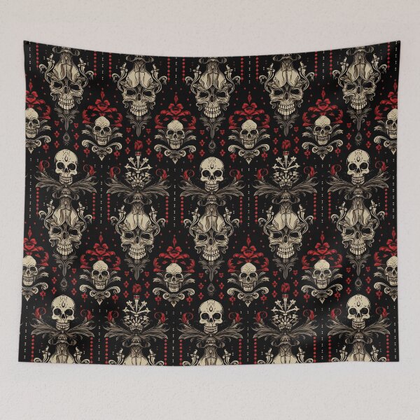 Item preview, Seamless Skull and Rose Pattern designed and sold by 89BLACK.