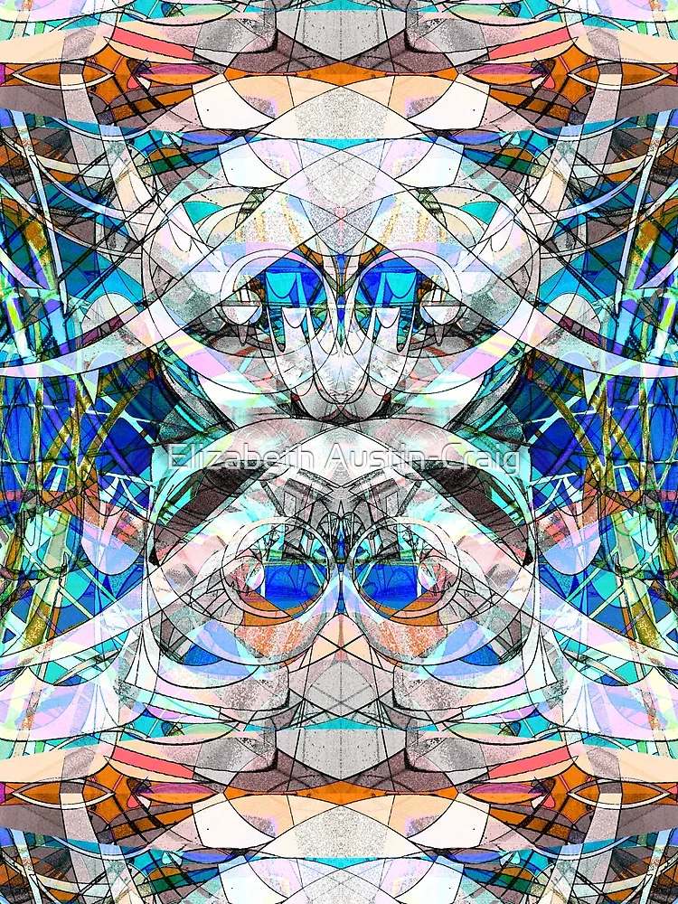 Thumbnail 3 of 3, Scarf, Ramifications designed and sold by Elizabeth Austin-Craig.