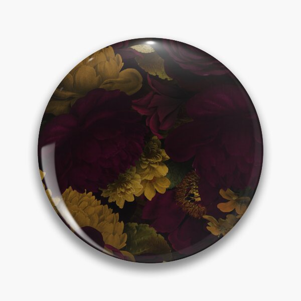 Item preview, Mysterious Dark Midnight Baroque Flowers Nightgarden designed and sold by UtArt.