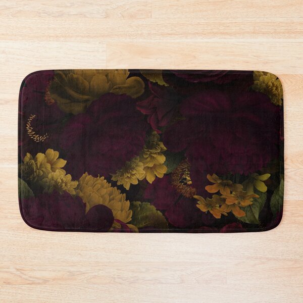 Item preview, Mysterious Dark Midnight Baroque Flowers Nightgarden designed and sold by UtArt.