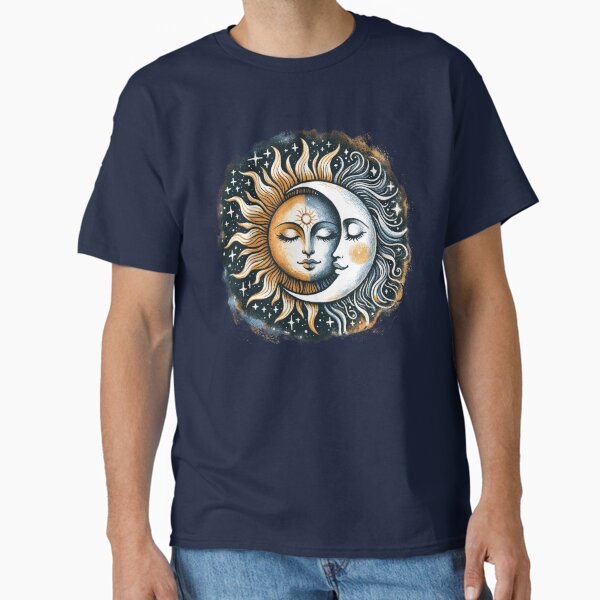 Vista previa del artículo con la obra «Eclipse solar de sol y luna vintage», diseñado y vendido por Odd World.
