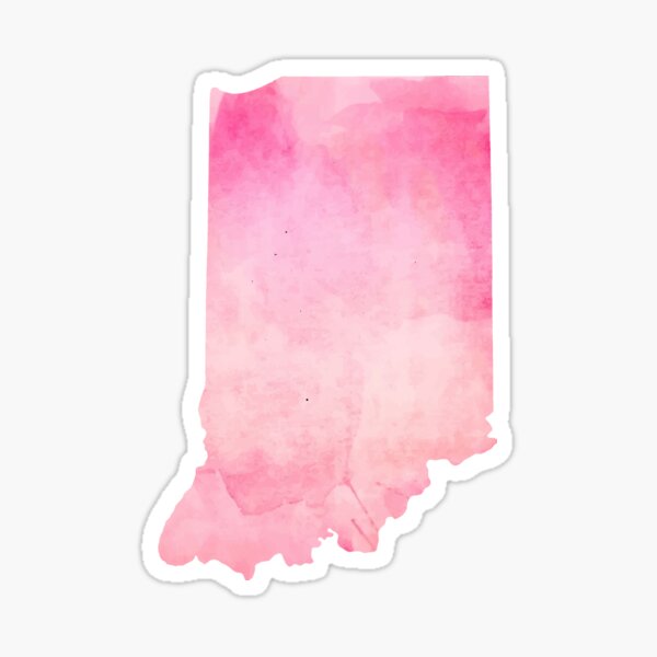 Item preview, Pink Watercolor Indiana designed and sold by kevgib.
