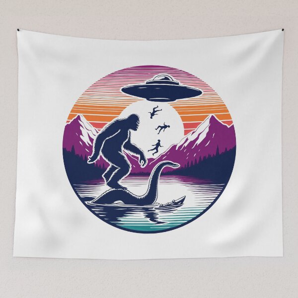Item preview,  Bigfoot, Loch Ness Monster, and Aliens designed and sold by Dolphin Graphic.