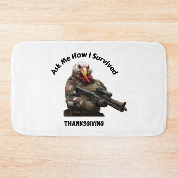 Item preview, Unique Cute Turkey Fighting back, for getting eaten over Thanksgiving								 designed and sold by DTSweaters.
