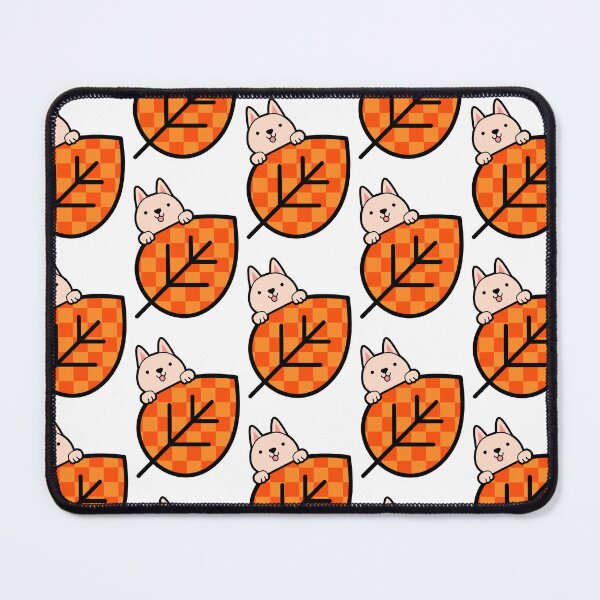 Item preview, Fall Autumn Vibe Dog Vinyl Leaf Pattern designed and sold by Yellowriversss.