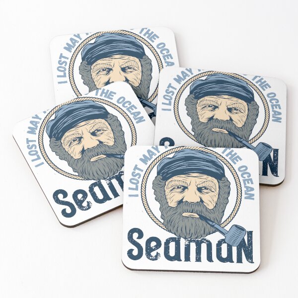 Item preview, I Lost May Heart To The Ocean Sea Man, Funny Old Man Birthday Back designed and sold by EmiAndMike.