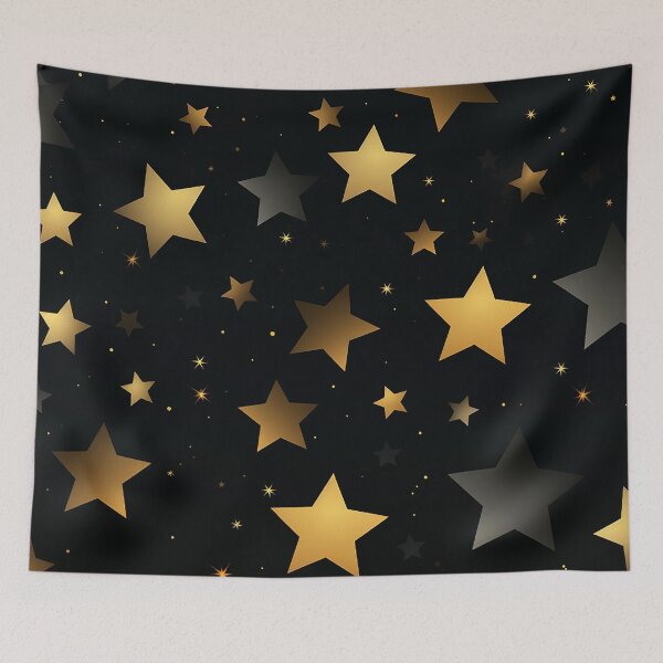 Item preview, Stars on black background designed and sold by FlyingRaven1.