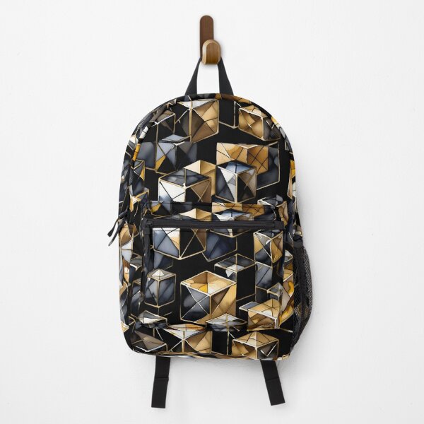 Item preview, Squares divided into triangles most in gold and black colors with no background designed and sold by CoolVisionStd.