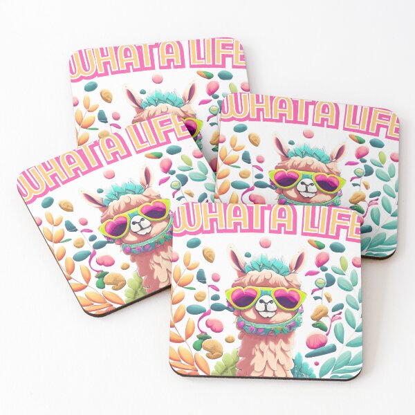 Item preview, What a Life | Alpaca | Sci-Fi | Floral Wreath designed and sold by WycWycCo.