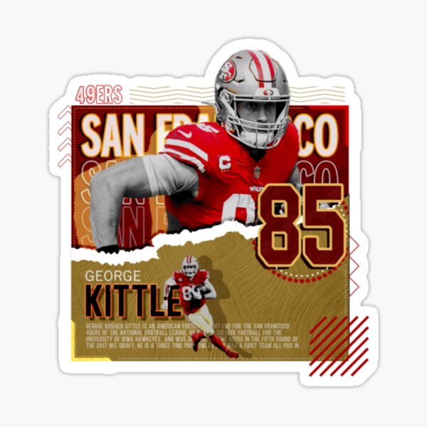 Niners Gold and Red San Francisco Golden Gate Bridge 49 Football Sports  Sticker 