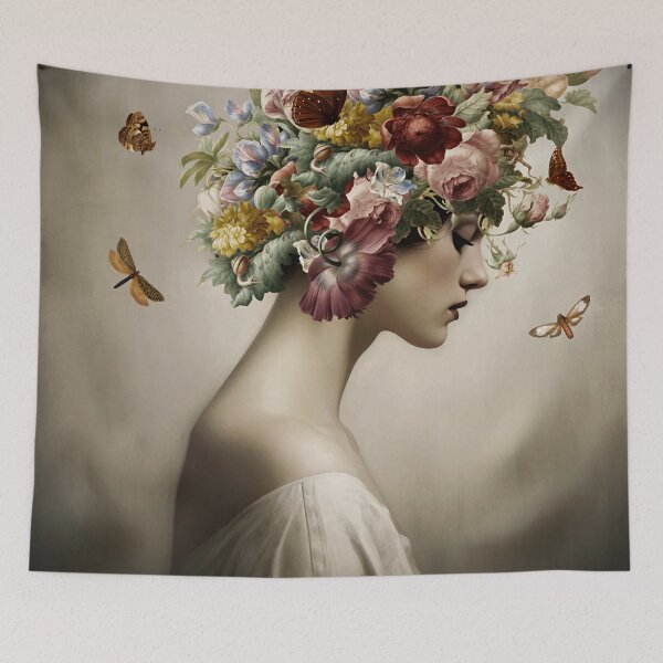 Item preview, Vintage Flower Girl Nightgarden designed and sold by UtArt.