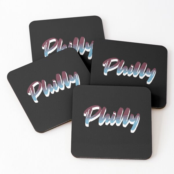 Item preview, Script Philly Logo Philadelphia PA Maroon Blue designed and sold by Sukis-shop.