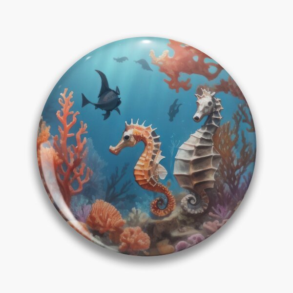 Item preview, Sea horses in the coral reef designed and sold by Damian Sobczyk.