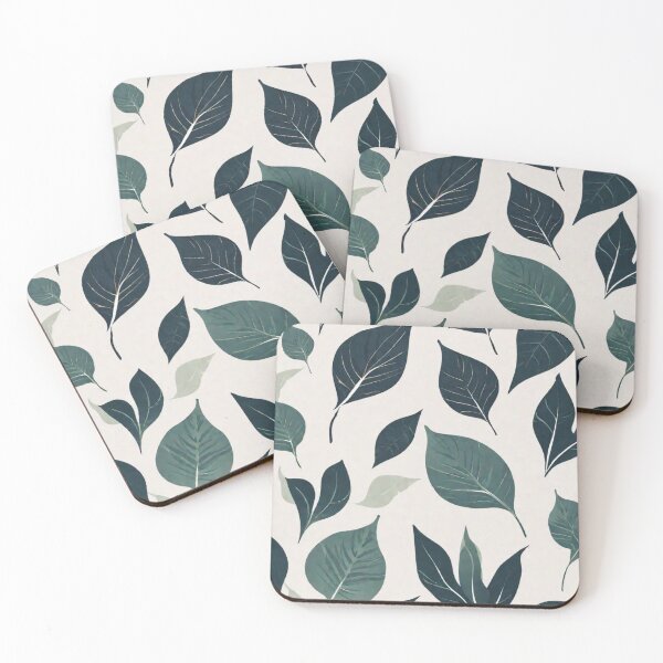 Item preview, green leaves pattern designed and sold by coolsima.