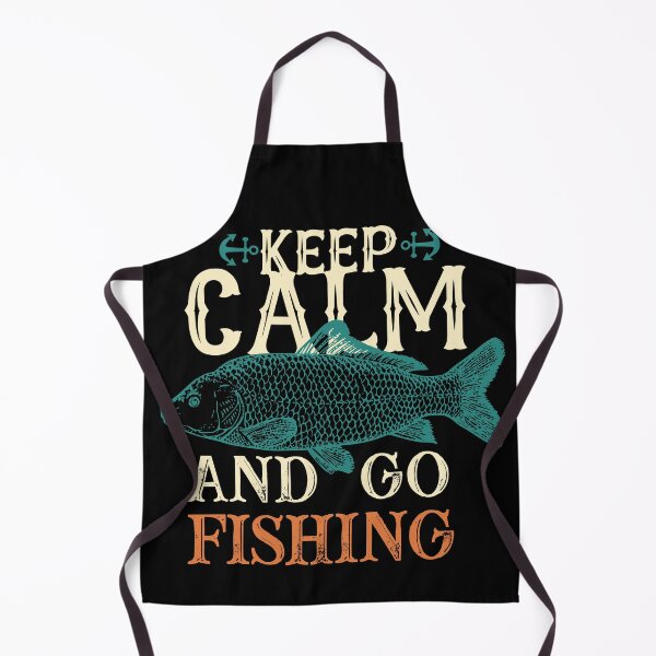Item preview, Keep Calm And Go Fishing, Unique Fishing Design For Men Women Fishing Fish Fisherman designed and sold by EmiAndMike.