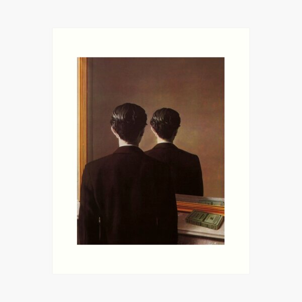 Not to Be Reproduced(La reproduction interdite)-René Magritte Art Print