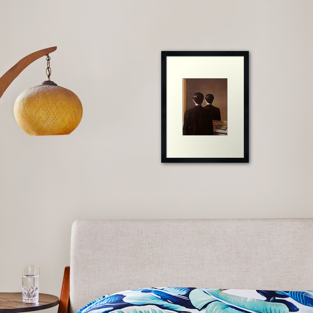 Not to Be Reproduced(La reproduction interdite)-René Magritte Framed Art Print