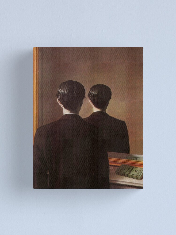 Alternate view of Not to Be Reproduced(La reproduction interdite)-René Magritte Canvas Print