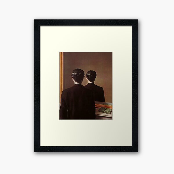 Not to Be Reproduced(La reproduction interdite)-René Magritte Framed Art Print