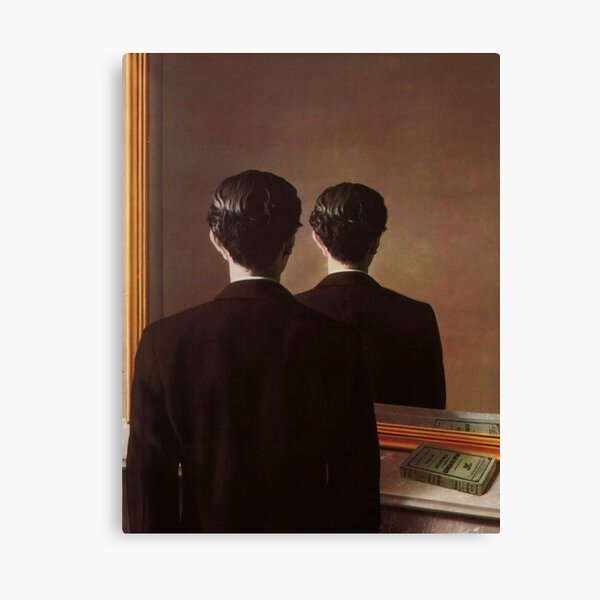 Not to Be Reproduced(La reproduction interdite)-René Magritte Canvas Print