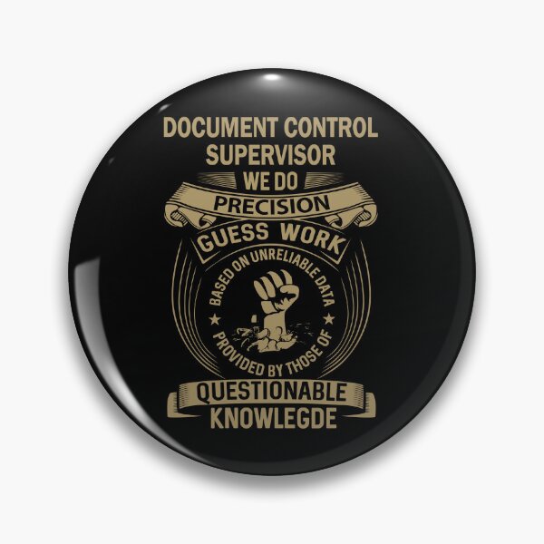 Item preview, Document Control Supervisor designed and sold by MiraclePitts.