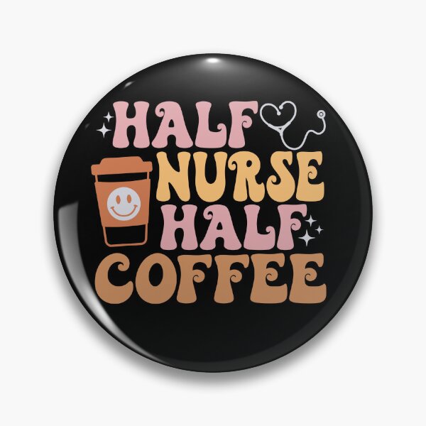 Item preview, Retro Funny, Half Nurse Half Coffee, Birth Coach, Birth Worker, Coffee Lover, Midwifery CNM Student designed and sold by behindthefacts.