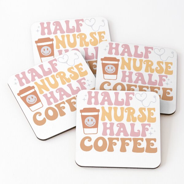 Item preview, Retro Funny, Half Nurse Half Coffee, Birth Coach, Birth Worker, Coffee Lover, Midwifery CNM Student designed and sold by behindthefacts.