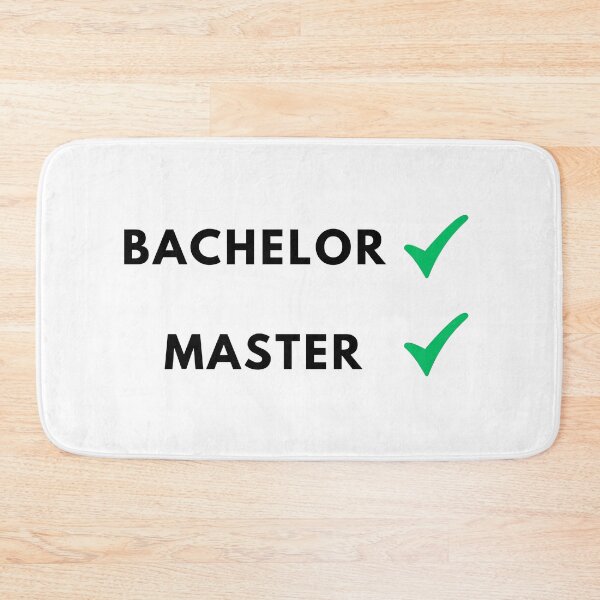 Item preview, Bachelor done, Master done, master degree designed and sold by NoetherSym.