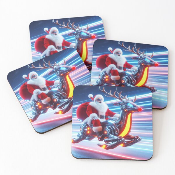 Item preview, futuristic, santa claus designed and sold by KICIART.