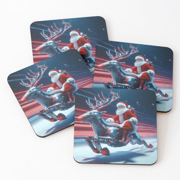 Item preview, futuristic, santa claus designed and sold by KICIART.