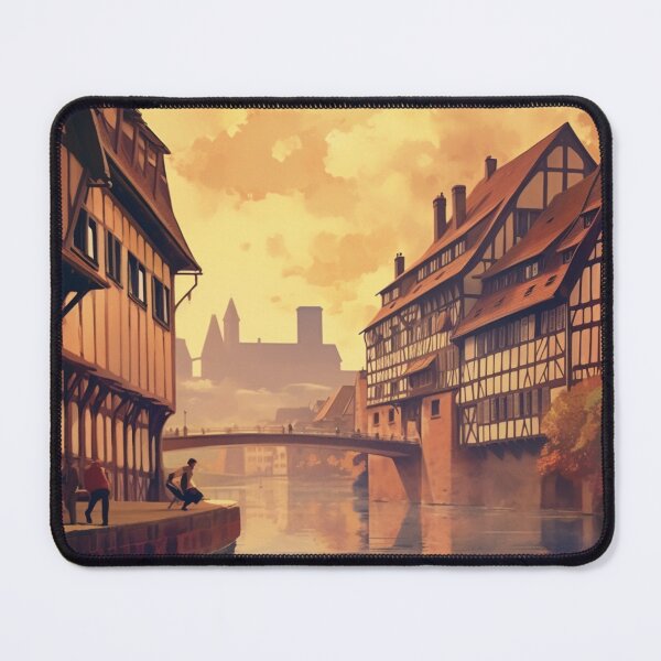 Item preview, A Vintage Travel Illustration of Strasbourg - France  designed and sold by GoodOldVintage.
