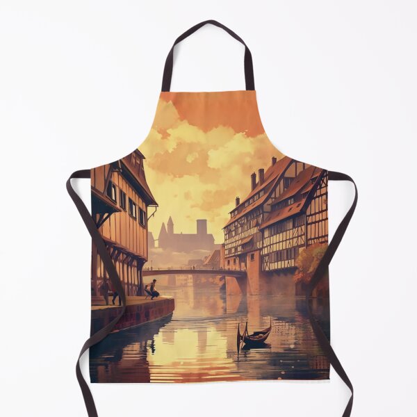 Item preview, A Vintage Travel Illustration of Strasbourg - France designed and sold by GoodOldVintage.