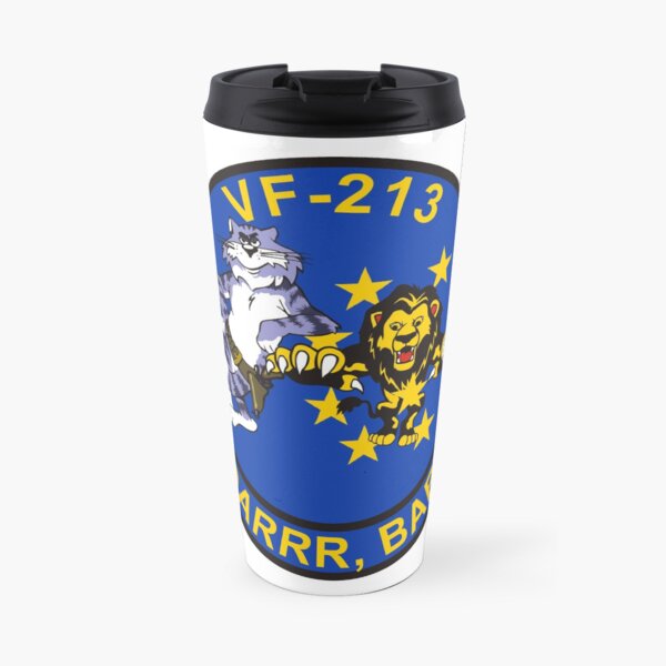 Vfa 213 Black Lions United States Navy Strike Fighter Squadron T Shirts Travel Mug By Rambotees Redbubble
