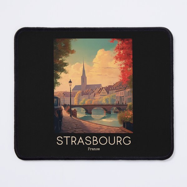 Item preview, A Vintage Travel Illustration of Strasbourg - France  designed and sold by GoodOldVintage.