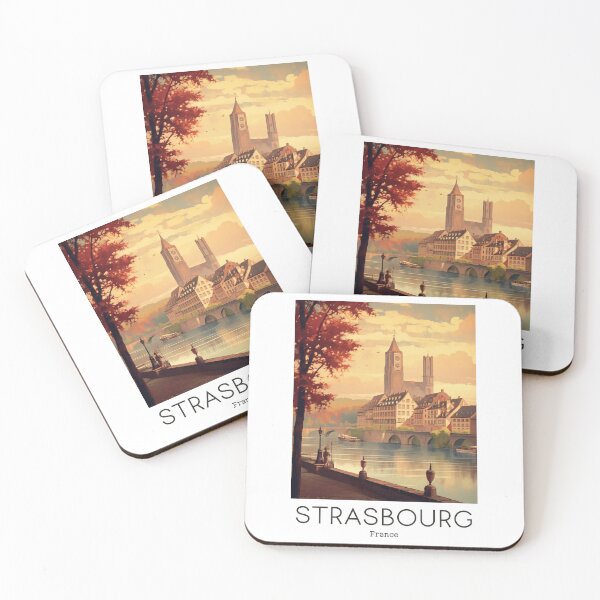 Item preview, A Vintage Travel Illustration of Strasbourg - France  designed and sold by GoodOldVintage.