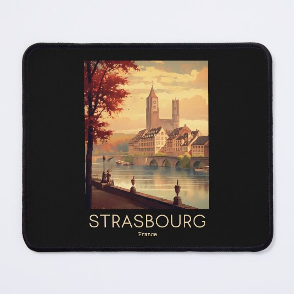 Item preview, A Vintage Travel Illustration of Strasbourg - France  designed and sold by GoodOldVintage.