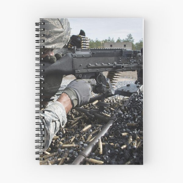 Item preview, STK109157M-Senior Airman fires an M240B machine gun. designed and sold by StocktrekImages.