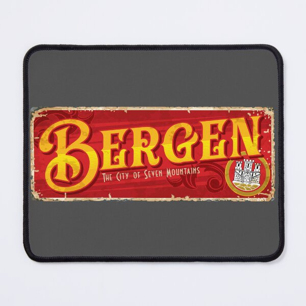 Item preview, BERGEN City Norway Flag Sticker T-Shirt 01 designed and sold by LocationInks.