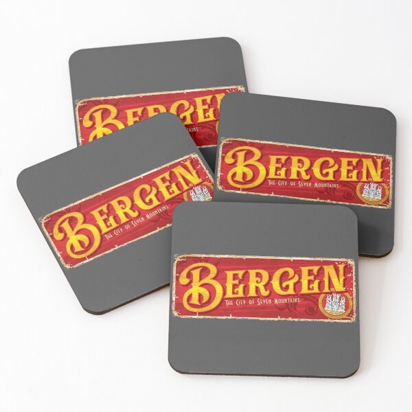 Item preview, BERGEN City Norway Flag Sticker T-Shirt 01 designed and sold by LocationInks.